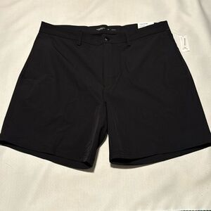 Old Navy Active Shorts Mens 36 Black Zip Pocket Hybrid
